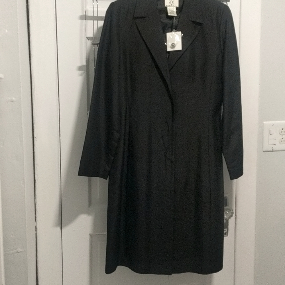 Black silk dress